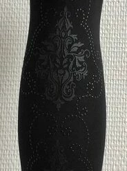 Beste deal 🥰 Pretty Polly Baroque Print Tights - Black - One Size ✨ -Beenmode Winkel 184x840