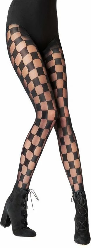 Groothandel π Pretty Polly House Of Holland Checkerboard Panty - Zwart - One Size π 3 Groothandel π Pretty Polly House Of Holland Checkerboard Panty - Zwart - One Size π