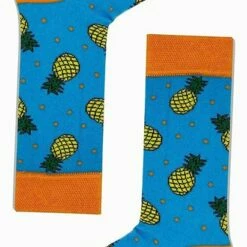 Beste Pirce 😀 Merkloos Sokken - 🧦 Socks - Katoen - Kleurrijke Sokken - Unisex - Verjaardag Cadeau - Kerstcadeau - Maat 37-44 - Ananas ❤️