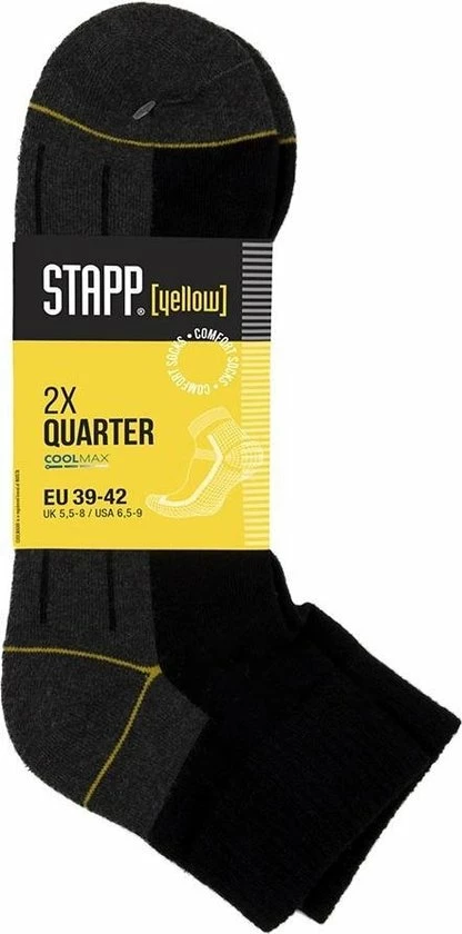 Uitgang π₯ 6-Pack Stevige π Sneaker Werksokken Stapp YELLOW - Quarter 4430.699 - Zwart - Unisex - Maat 47-50 π 4 Uitgang π₯ 6-Pack Stevige π Sneaker Werksokken Stapp YELLOW - Quarter 4430.699 - Zwart - Unisex - Maat 47-50 π - Afbeelding 2