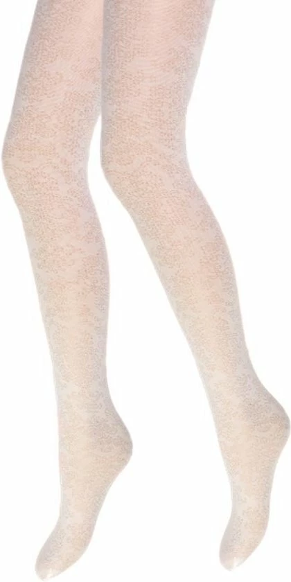 Beste Pirce π Merkloos Panty - Curtney - Ecru - Barok Motief - Maat L/XL π 3 Beste Pirce π Merkloos Panty - Curtney - Ecru - Barok Motief - Maat L/XL π