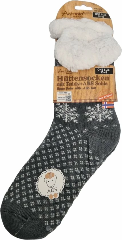 Begroting 𧨠Antonio Huissokken - Sneeuwvlokken - Grijs Wit - Dames - Antislip ABS - One Size (35-42) - Hüttensocken - Warme Sokken - Warme Huissok - Sloffen π₯° 3 Begroting 𧨠Antonio Huissokken - Sneeuwvlokken - Grijs Wit - Dames - Antislip ABS - One Size (35-42) - Hüttensocken - Warme Sokken - Warme Huissok - Sloffen π₯°