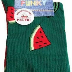 Beste deal ⌛ 2 Pack Gatta-Wola Katoenen Lange Sokken Funky, 2 Verschillende Patronen, Maat 43-46, Watermeloen Patroon 🧨 -Beenmode Winkel 455x840