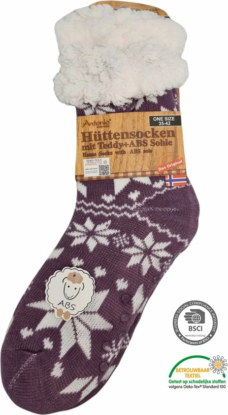Coupon π Antonio Huissokken - Hartjes En Sneeuwvlokken - Paars - Dames - Antislip ABS - One Size (35-42) - Hüttensocken - Warme Sokken - Warme Huissok β 3 Coupon π Antonio Huissokken - Hartjes En Sneeuwvlokken - Paars - Dames - Antislip ABS - One Size (35-42) - Hüttensocken - Warme Sokken - Warme Huissok β