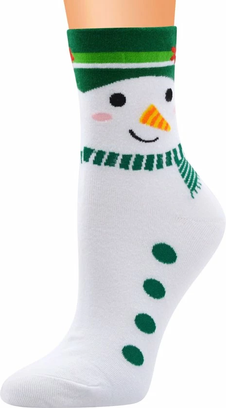 Coupon π₯ Merkloos Winkrs | Kerst Sokken Set Dames | Koekeman, Penguin, Rendier, Sneeuwpop, Kerstman | Maat 36/41 π 4 Coupon π₯ Merkloos Winkrs | Kerst Sokken Set Dames | Koekeman, Penguin, Rendier, Sneeuwpop, Kerstman | Maat 36/41 π - Afbeelding 2