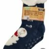 Beste deal 🌟 Antonio Huissokken - Huissokken Kerstman - Marineblauw - Dames - Antislip ABS - One Size (35-42) - Hüttensocken - Warme Sokken - Warme Huissok - Kerstcadeau Voor Vrouwen 💯 -Beenmode Winkel 492x840