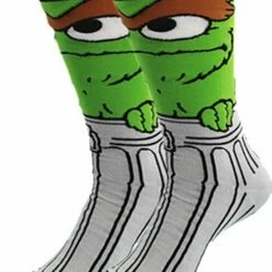 Nieuw 🥰 Merkloos Oscar-Mopperkont-Sesamstraat-Grappig-Sokken-Unisex-Onesize 👏