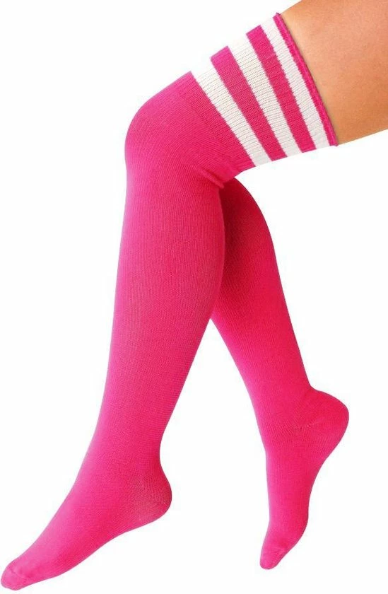 Gloednieuw ๐ KIMU Lange Sokken Neon Roze Witte Strepen - 36-41 - Fluor UV Kniekousen Kousen Sportsokken Cheerleader Voetbal Hockey โญ 3 Gloednieuw ๐ KIMU Lange Sokken Neon Roze Witte Strepen - 36-41 - Fluor UV Kniekousen Kousen Sportsokken Cheerleader Voetbal Hockey โญ