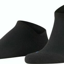 Promo 😉 FALKE Cool Kick 👟 Sneaker 👟 Sneakersokken Versterkte 👟 Sneaker Sokken Heren Dames Zonder Motief Met Pluche Zool En Hielband Ademend Sneldrogend Zwart Unisex Sokken - Maat 46-48 🎁