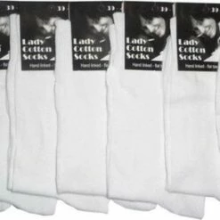 Kopen 😀 Merkloos Socke - 1 Paar Antitranspiratie Sokken 100% Katoen Maat 39/42 Kleur Wit - Sokken Heren - Sokken Dames 👍