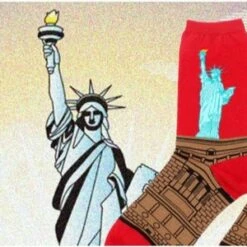 Aanbiedingen 👍 Merkloos Grappige Sokken Met Vrijheidsbeeld - New York - One Size Dames/heren - 🧦 Socks Vrolijke, Grappige Sokken - Happy 🧨 -Beenmode Winkel 550x300