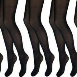 Promo ๐ Bonanza Panty - 5-Pack - 40 Denier - Zwart - Maat M/L โญ