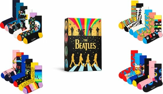 Groothandel ❤️ Happy 🧦 Socks XBEA41-0200 The Beatles Collector’s 24-Pack Gift Set - Maat 36-40 🧨 3 Groothandel ❤️ Happy 🧦 Socks XBEA41-0200 The Beatles Collector’s 24-Pack Gift Set - Maat 36-40 🧨