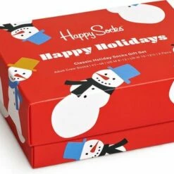 Beste deal 🎁 Happy 🧦 Socks Snowman 🧦 Socks Gift Set (2-pack) - Unisex Sokken - Sneeuwpoppen - Unisex - Maat: 36-40 💯 -Beenmode Winkel 550x339