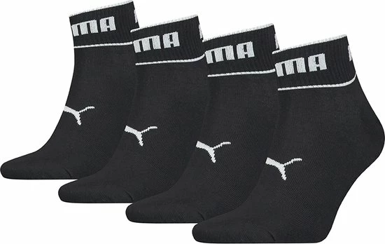 Nieuw π PUMA Quarter Logo 4P Zwart - 39-42 π 3 Nieuw π PUMA Quarter Logo 4P Zwart - 39-42 π