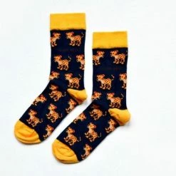 Korting 🛒 Merkloos Bare Kind Bamboo 🧦 Socks Save The Leopards Sokken Voor Een Goed Doel Maat 37-40 Unisex 🔔