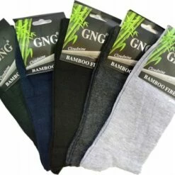 Coupon 🎁 Merkloos Bamboesokken - 95% Bamboe - Unisex - Mix Van Kleuren - 5-pack - Maat 40/43 🛒