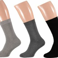 Uitgang 🔥 Badstof Sokken Heren | Grijs | Maat 42/47 | 3-Pak | Sokken Heren | Warme Sokken Heren | Wintersokken Heren | Sokken Heren 43 46 | Apollo 🛒