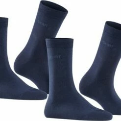 Kopen 🔥 Esprit Uni 2-Pack Zacht Biologisch Zonder Motief Ondoorzichtig Mid-rise Comfortabel Set Katoen Multipack Blauw Dames Sokken - Maat 35-38 ✨ -Beenmode Winkel 550x406 1