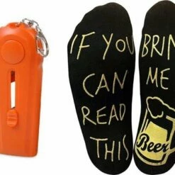 Beste deal 🧨 Merkloos Grappige Sokken Bring Me Beer En Bierdop Schieter - Bieropener - Cadeau Mannen - Geschenk Man - Valentijn - Vaderdag - Verjaardag - Cadeau Onder 20 Euro - Cadeau Voor Hem 🎁
