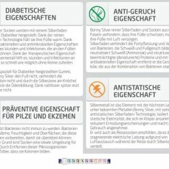 Top 10 🥰 Merkloos Zilvergaren Teen Sokken - Diabetische Sokken - Anti Bacterieel - Anti Transpirant - Medische Sokken - Verkoelende In De Zomer - Vocht Regulerend - Kleur Wit - Maat 35-40 👏 -Beenmode Winkel 550x412 12