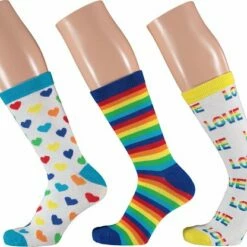 Groothandel 😀 Apollo Sokken Giftbox Dames Pride Blue 3-pack 🎉