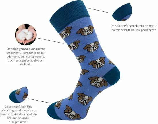 Uitgang β¨ SQOTTON - Naadloze Sokken - πΆ Dog Face - Maat 41-46 π 4 Uitgang β¨ SQOTTON - Naadloze Sokken - πΆ Dog Face - Maat 41-46 π - Afbeelding 2