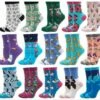 Beste Pirce 🥰 GrandSock Sokken Dames 5 Paar - Met Leuke Print - Grijs / Wit/ Geel/ Roze / Rood - Random - Mix - Maat 35-38 🧨 -Beenmode Winkel 550x438