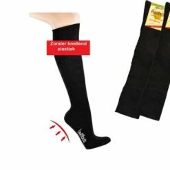 Begroting 💯 SOCKS4FUN 2 Paar WELLNESS Bamboe Kniekousen | Met Badstofzool | Zwart | Anti Zweet | 35-38 | Ecologisch En Duurzaam ⌛ -Beenmode Winkel 550x443 1