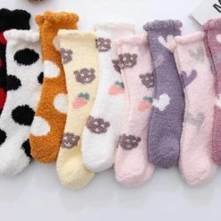 Promo 😀 GrandSock Fluffy Sokken Dames - 3 Paar - Box - Huissokken - Dikke Sokken - Winter Sokken - Roze - Paars - Blauw - Wit - Grijs - 36-40 - Mix / Random / Surprise ✔️ -Beenmode Winkel 550x447