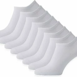 Beste deal 🌟 Merkloos Witte Enkelsokken - Maat 39/42 - 8 Paar - Naadloos - Katoen 👍
