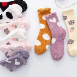 Promo 😀 GrandSock Fluffy Sokken Dames - 3 Paar - Box - Huissokken - Dikke Sokken - Winter Sokken - Roze - Paars - Blauw - Wit - Grijs - 36-40 - Mix / Random / Surprise ✔️