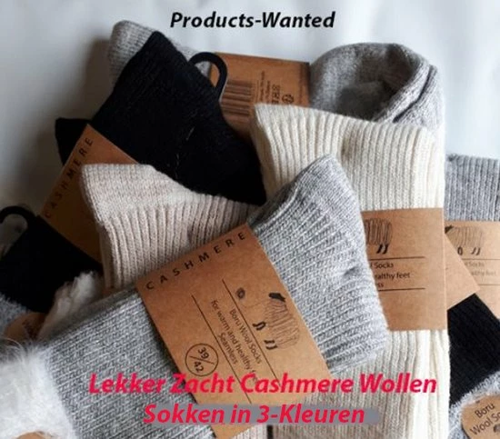 Promo β Merkloos Cashmere Wollen Sokken 6-Paar In 3-Kleuren-Maat 39-42 π 4 Promo β Merkloos Cashmere Wollen Sokken 6-Paar In 3-Kleuren-Maat 39-42 π - Afbeelding 2
