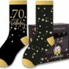 Uitgang 👍 Witbaard Cadeausokken 70 Jaar Polykatoen Zwart/goud 2-delig 🤩 -Beenmode Winkel 550x483 7