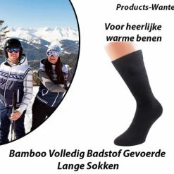 Aanbiedingen ๐ Merkloos 3 Paar Bamboe Volledig Badstof Gevoerde Lange Sokken 43-45 โ