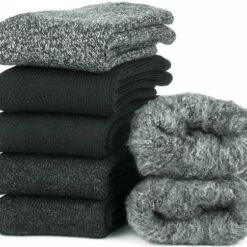 Korting 😍 GoWith - Wollen Sokken - Noorse Sokken - 1 Paar - Warme Sokken - Huis Sokken - Winter Sokken - Heren Sokken - Sokken Dames - Harige Sokken - Kleur Antraciet - Maat 39-42 🔥 -Beenmode Winkel 550x485 2