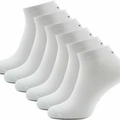 Uitgang 👏 McGregor 👟 Sneakersokken Dames | 6 Paar | Maat 36-42 | 👟 Sneaker Sok Wit/Zwart | Witte Enkelsokken 💯