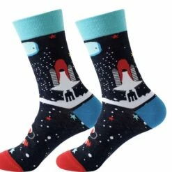 Coupon 🎁 Merkloos Winkrs | Ruimte Sokken Set | Astronaut, Alien, Raket, Heelal, Ruimtevaart, Ufo | Maat 38-43 🌟 -Beenmode Winkel 550x509