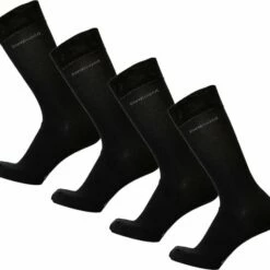 Beenmode Winkel 19 Top 10 ⌛ Bamboe Sokken | Anti-zweet Sokken | Naadloze Sokken | 4 Paar - Zwart | Maat: 39-42 | Merk: Bamboosa 🛒