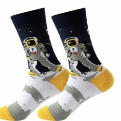 Coupon 🎁 Merkloos Winkrs | Ruimte Sokken Set | Astronaut, Alien, Raket, Heelal, Ruimtevaart, Ufo | Maat 38-43 🌟 -Beenmode Winkel 550x518