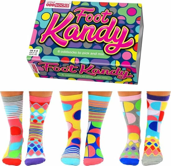Beste Verkoop π United Oddsocks Snoep Dames Sokken 6 Verschillende In Een Doos 37-42 ODDSocks π₯° 3 Beste Verkoop π United Oddsocks Snoep Dames Sokken 6 Verschillende In Een Doos 37-42 ODDSocks π₯°