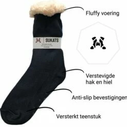 Kopen 😀 Sukats® Huissokken - Homesocks - Maat 36-41 - Anti-Slip - Fluffy - Dames Huissokken - Variant 12 ✨ -Beenmode Winkel 550x548 1