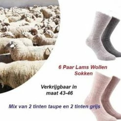 Hete verkoop 🧨 Boru Bamboo 6 Paar Lams Wollen Sokken Maat 43/45 In Zwart Kleur 🥰 -Beenmode Winkel 550x550 118
