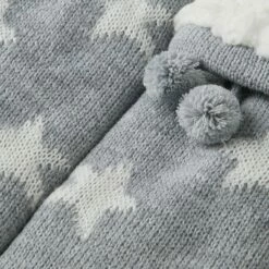 Goedkoopste 🔔 Apollo Dames Anti-slip Huissokken/slofsokken Grijs/wit Sterren Maat 36-41 🧨 -Beenmode Winkel 550x550 166