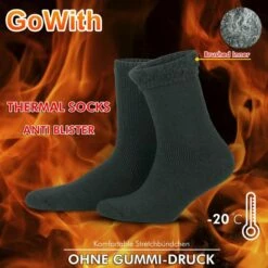 Korting 😍 GoWith - Wollen Sokken - Noorse Sokken - 1 Paar - Warme Sokken - Huis Sokken - Winter Sokken - Heren Sokken - Sokken Dames - Harige Sokken - Kleur Antraciet - Maat 39-42 🔥 -Beenmode Winkel 550x550 178