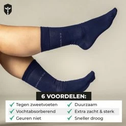 Top 10 🎉 SQQUADD Bamboo Wear SQQUADD® Bamboe Sokken Dames En Heren - Unisex 10-pack - Maat 35-38 - Naadloos En Duurzaam - Tegen Zweetvoeten - Bamboo - Blauw 😀 -Beenmode Winkel 550x550 200