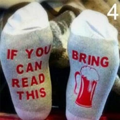 Aanbiedingen ✨ Merkloos Grappige Sokken If You Can Read This Bring Me Beer 🧨