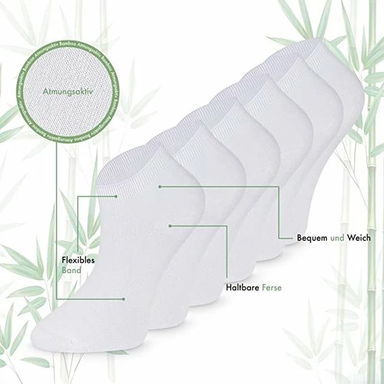 Top 10 π Merkloos Bamboe Sokken, π Sneaker Sokken, Dames En Heren, Kort, Antibacterieel, 6 Paar, 39-42, Wit π 3 Top 10 π Merkloos Bamboe Sokken, π Sneaker Sokken, Dames En Heren, Kort, Antibacterieel, 6 Paar, 39-42, Wit π
