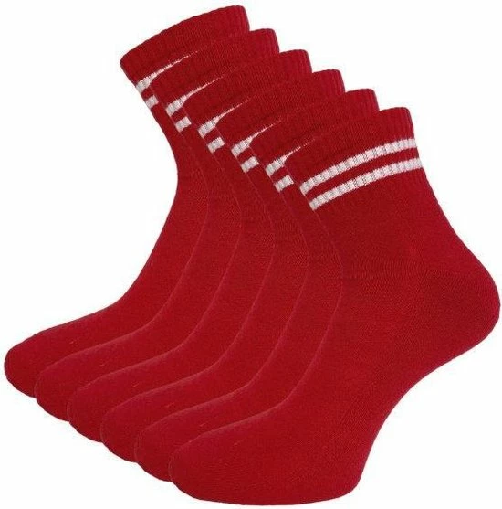 Beste Verkoop π 6 Paar Quarter π Sneakersokken - SQOTTON - Rood-Wit Gestreept - Maat 39-42 βοΈ 3 Beste Verkoop π 6 Paar Quarter π Sneakersokken - SQOTTON - Rood-Wit Gestreept - Maat 39-42 βοΈ