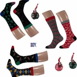 Kopen 👏 SOX 6 Paar Kerstsokken Verpakt In Kerstbal 40/46 Ass 1 🛒